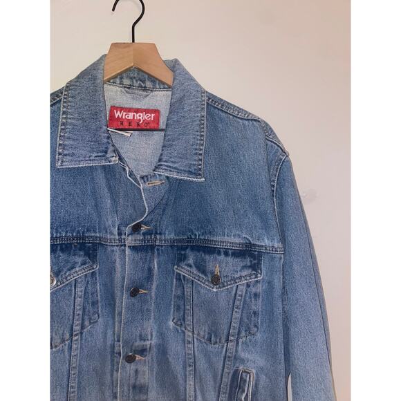 Vintage Wrangler Hero Denim Jacket Outerwear VTG XL X-Large - Picture 3 of 10